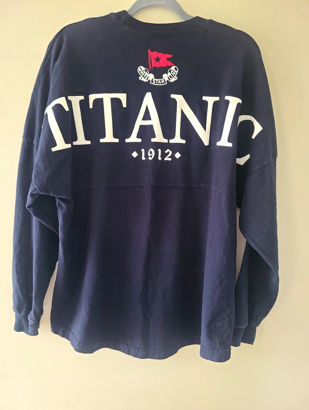 Spirit Jersey Titanic 1912 White Star Line Long Sleeve Shirt Size L